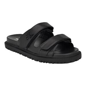 Calvin Klein Women's Donnie Double Adjustable Strap Sandals Black Size 6 M